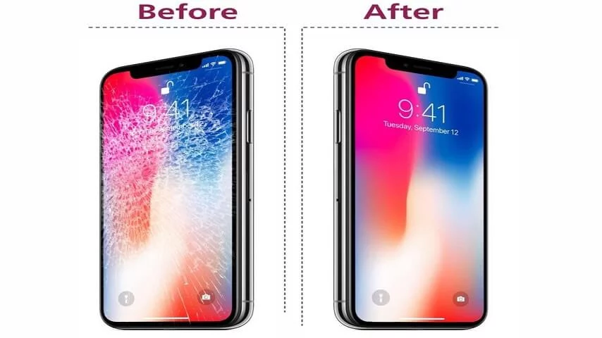 thay mặt kính iPhone X điện thoại trần anh